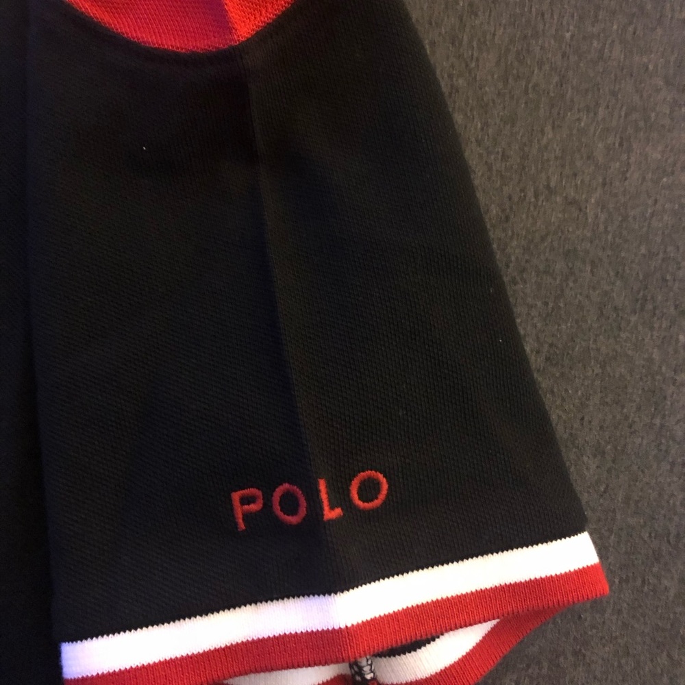 “NWT” Classic Fit P-Wing Mesh Polo - Picture 3 of 6